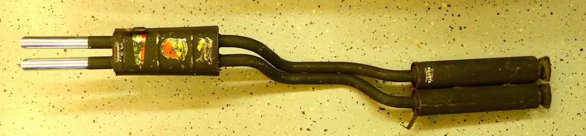 NOS Abarth exhaust system