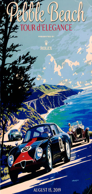 Pebble Beach Concours poster 2019